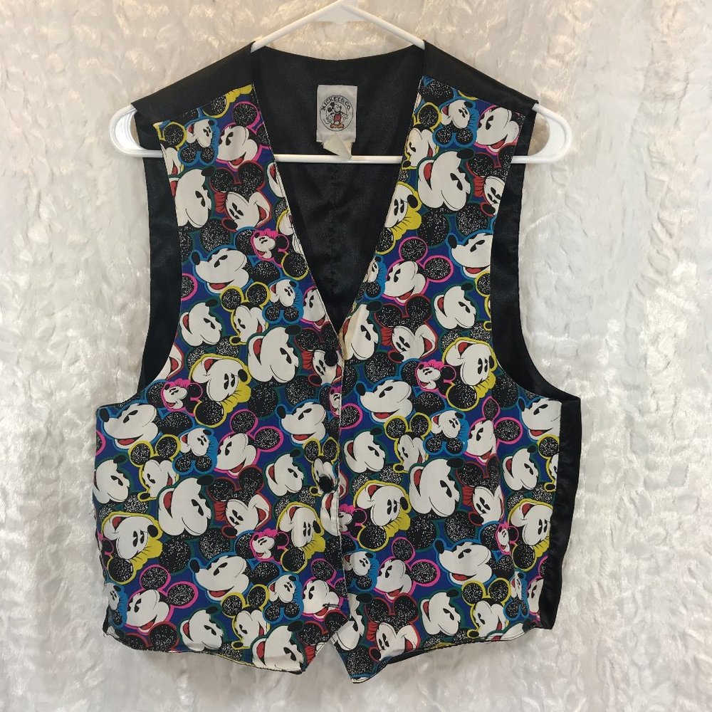 Vintage Disney Mickey Mouse Suit Vest - Picture 1 of 8
